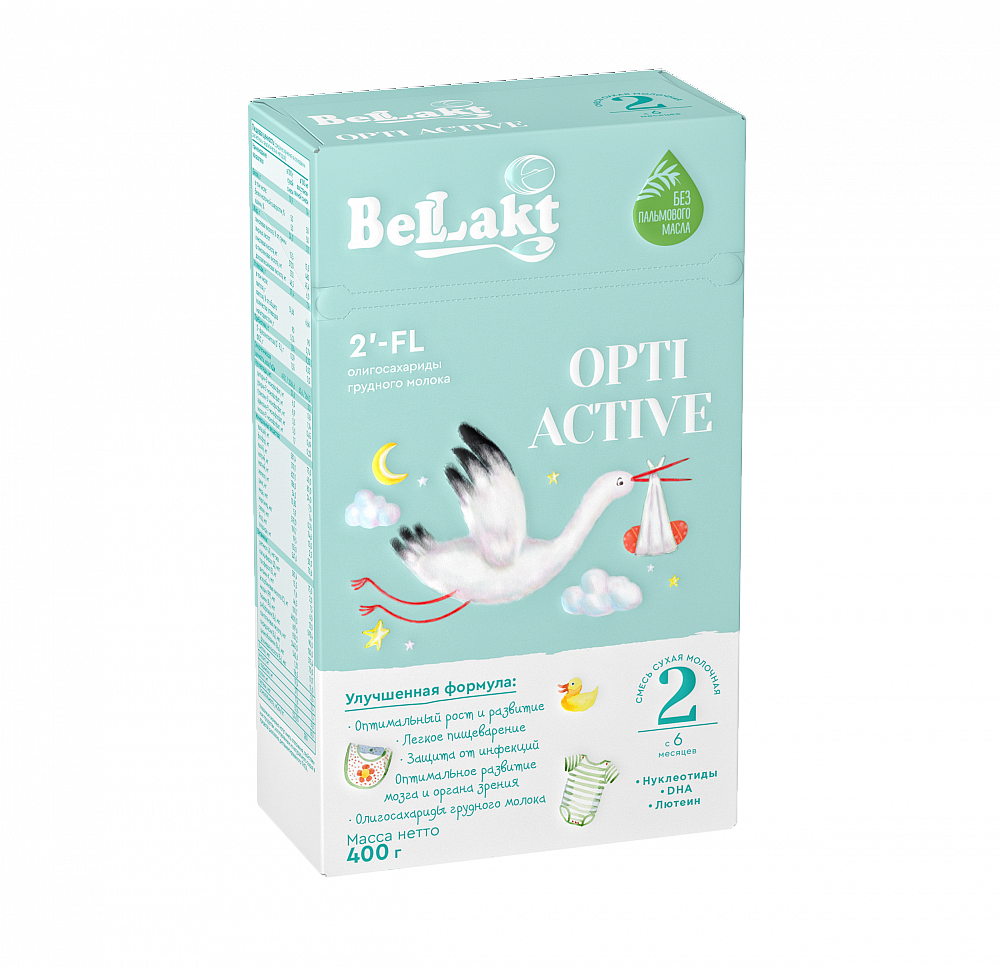 Смесь сухая молочная последующая адаптированная «BELLAKT ОPTI ACTIVE 2»